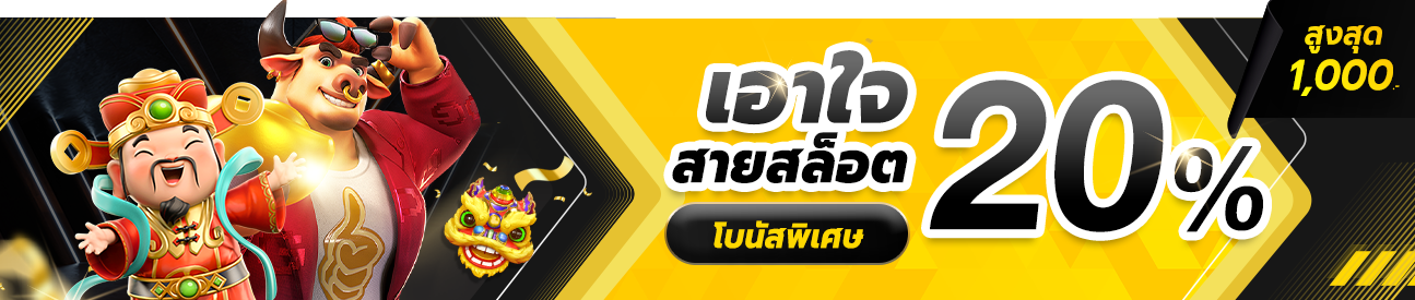 โบนัสสล็อต 20%